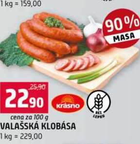 Valašská klobása 100 g