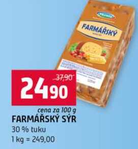 FARMÁŘSKÝ SÝR 100 g