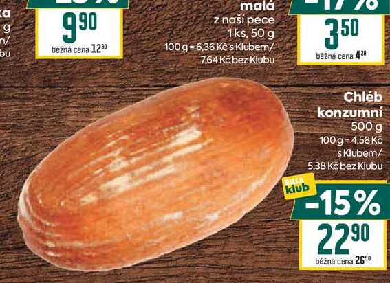 Chléb konzumní 500 g 