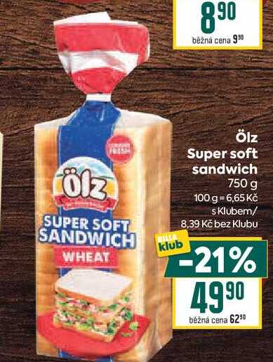 Ölz Super soft sandwich 750 g 