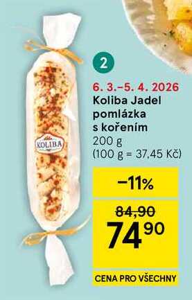 Koliba Jadel pomlázka s kořením, 200 g