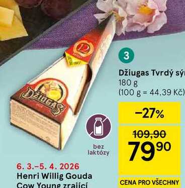 Džiugas Tvrdý sýr, 180 g
