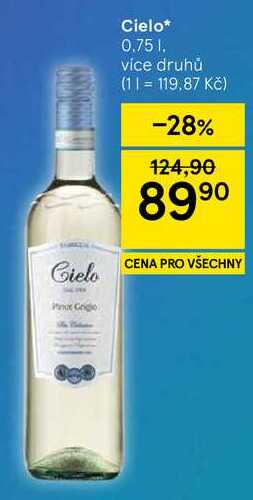 Cielo, 0.75 l, více druhů 
