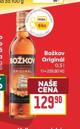Božkov Originál 0,5l 