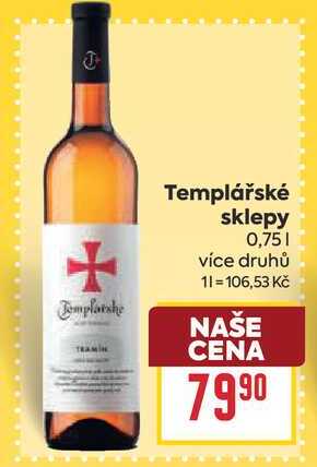 Templářské sklepy 0,75l