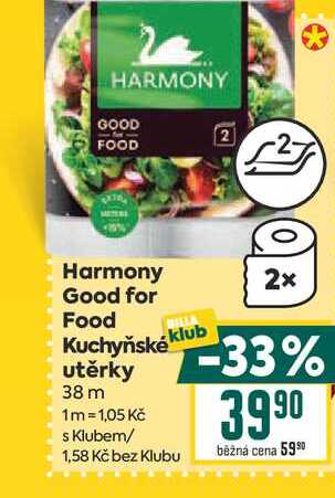 Harmony Good for Food Kuchyňské  utěrky 38 m