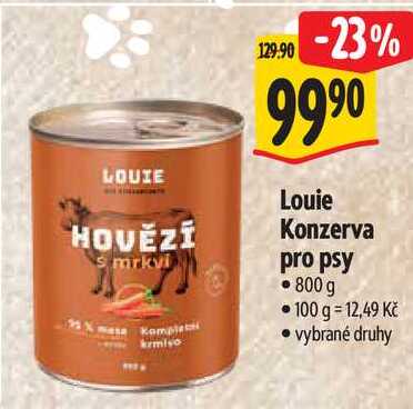 Louie Konzerva pro psy, 800 g