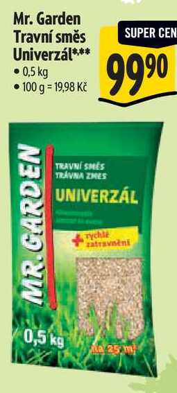 Mr. Garden Travní směs Univerzál, 0,5 kg 