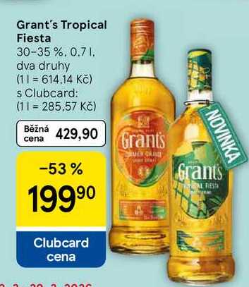Grant's Tropical Fiesta 30-35 %, 0.7 l