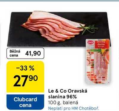 Le & Co Oravská slanina 96%, 100 g 