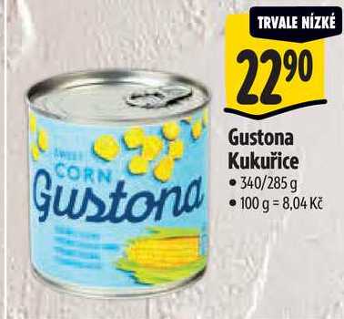 Gustona Kukuřice, 340/285 g
