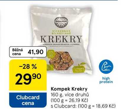 Kompek Krekry, 160 g, více druhů 