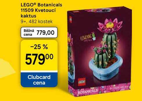 LEGO® Botanicals 11509 Kvetoucí kaktus 9+, 482 kostek
