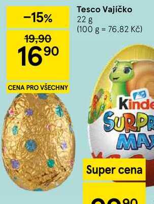 Tesco Vajíčko, 22 g  