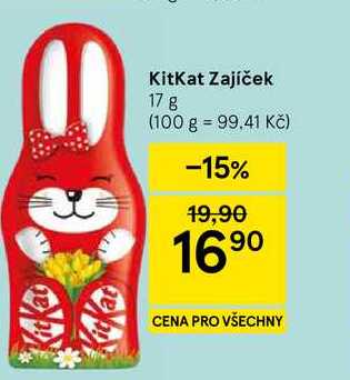 KitKat Zajíček, 17 g 