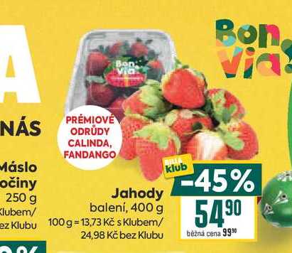 Jahody balení, 400 g 