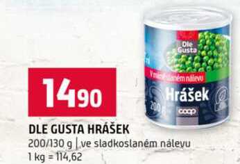 DLE GUSTA HRÁŠEK 200/130 g