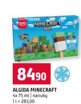 ALGIDA MINECRAFT 4 x 75 ml