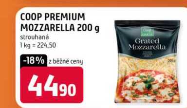 COOP PREMIUM MOZZARELLA 200 g
