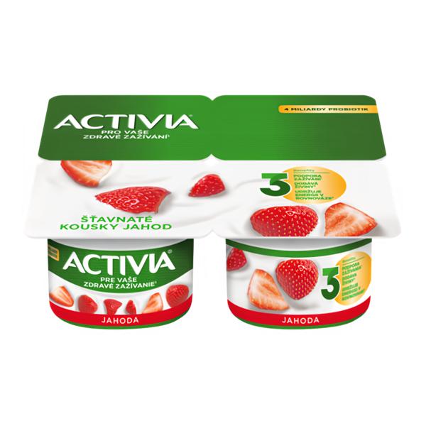 Activia Probiotický jogurt jahoda 4x120g