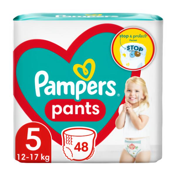 Pampers Pants Plenkové kalhotky Jumbo Pack, vel. 5 (12-17 kg)