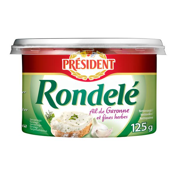 Président Rondelé s česnekem a bylinkami