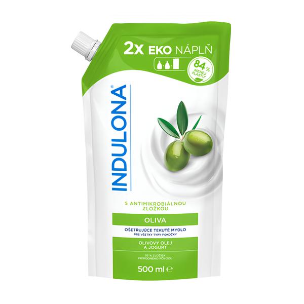 Indulona Tekuté mýdlo náhradní náplň Oliva