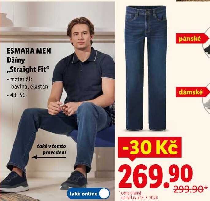 ESMARA MEN Džíny ,,Straight Fit"