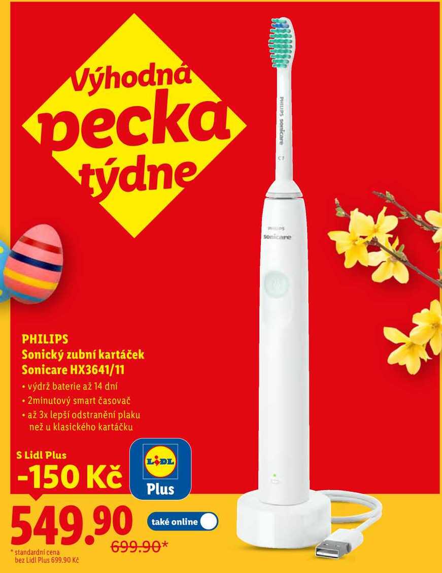 PHILIPS Sonický zubní kartáček Sonicare HX3641/11 