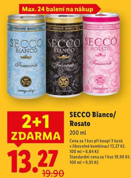 SECCO Bianco/Rosato, 200 ml