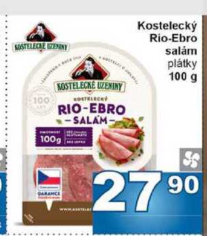 Kostelecký Rio-Ebro salám plátky 100 g