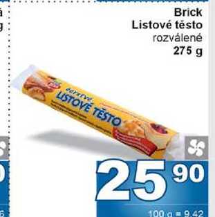 Brick Listové těsto rozválené 275 g 