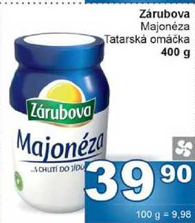 Zárubova Majonéza Tatarská omáčka 400 g 