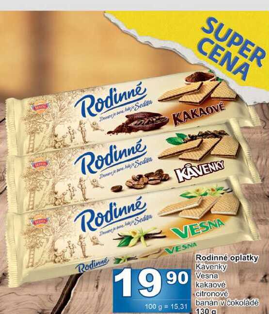 Rodinné oplatky 130g