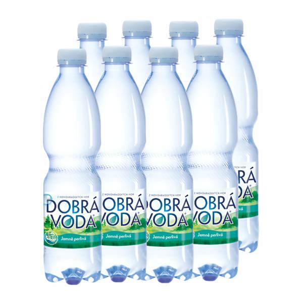 Dobrá voda Jemně perlivá 8 x 0.5 L