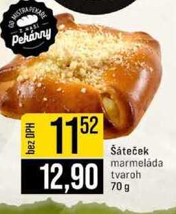 Šáteček marmeláda tvaroh 70 g 