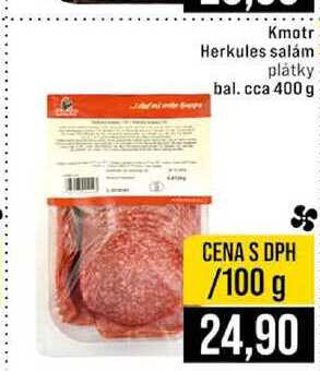 Kmotr Herkules salám plátky bal. cca 400 g 