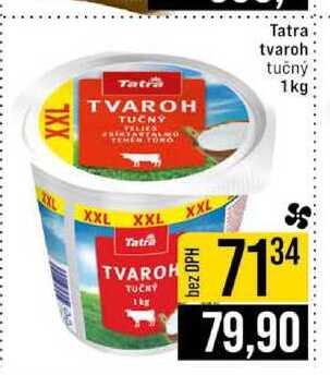 Tatra tvaroh Tatra tučný 1kg
