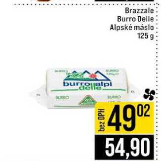 Brazzale Burro Delle Alpské máslo 125 g  v akci