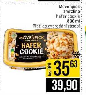 Mövenpick zmrzlina hafer cookie 800 ml