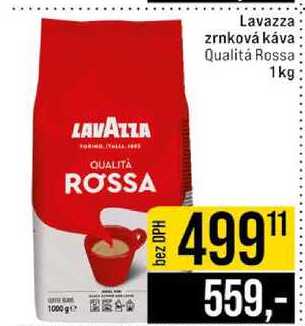 Lavazza zrnková káva Qualitá Rossa 1kg 