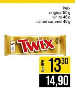 Twix original 50 g white 46 g salted caramel 46 g 