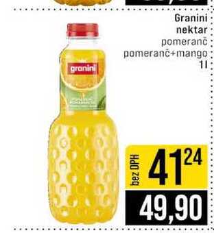 Granini nektar granini pomeranč pomeranč+mango 1l