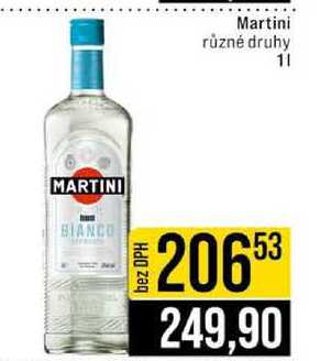 Martini různé druhy 1l