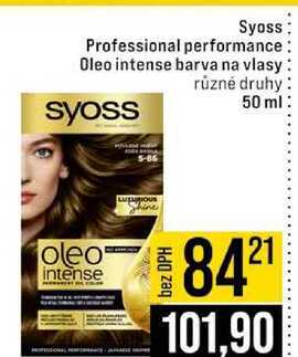 Syoss Professional performance Oleo intense barva na vlasy syoss různé druhy 50 ml