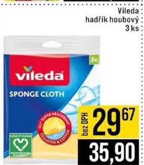 Vileda hadřík houbový 3 ks