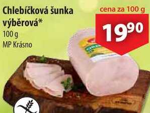 Chlebíčková šunka výběrová, 100 g