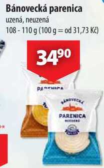 Bánovecká parenic, 108-110 g  