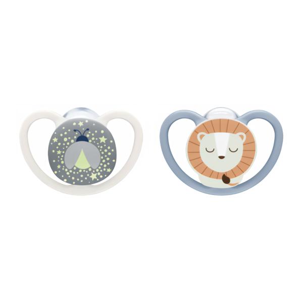 NUK Dudlík Perfect Match Air Night Lion (0-6 m)