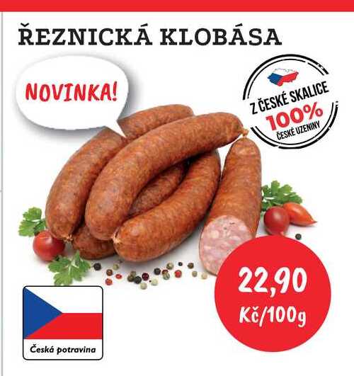 ŘEZNICKÁ KLOBÁSA 100g 
